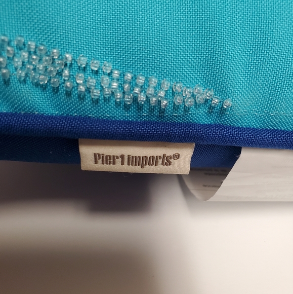 Pier 1 Imports Blue Tang Fish Accent Pillow - Picture 6 of 11